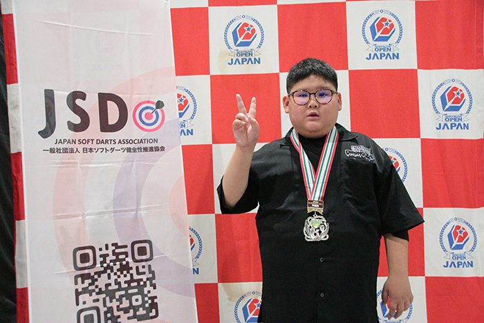ジュニアソフトダーツトーナメント　2位