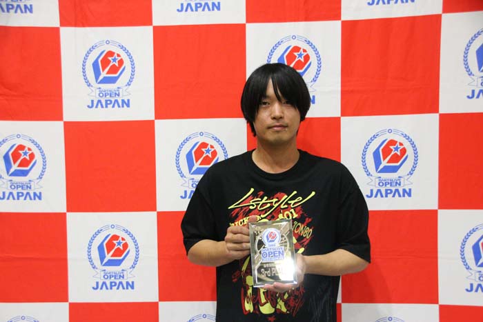 OPEN 3　シングルス　3位