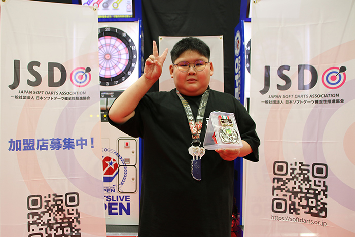 ジュニアソフトダーツトーナメント　準優勝