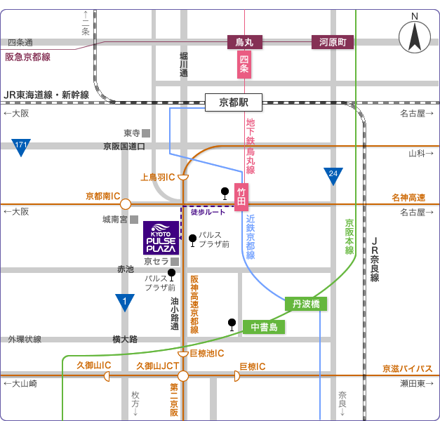 京都パルスプラザ　大展示場地図